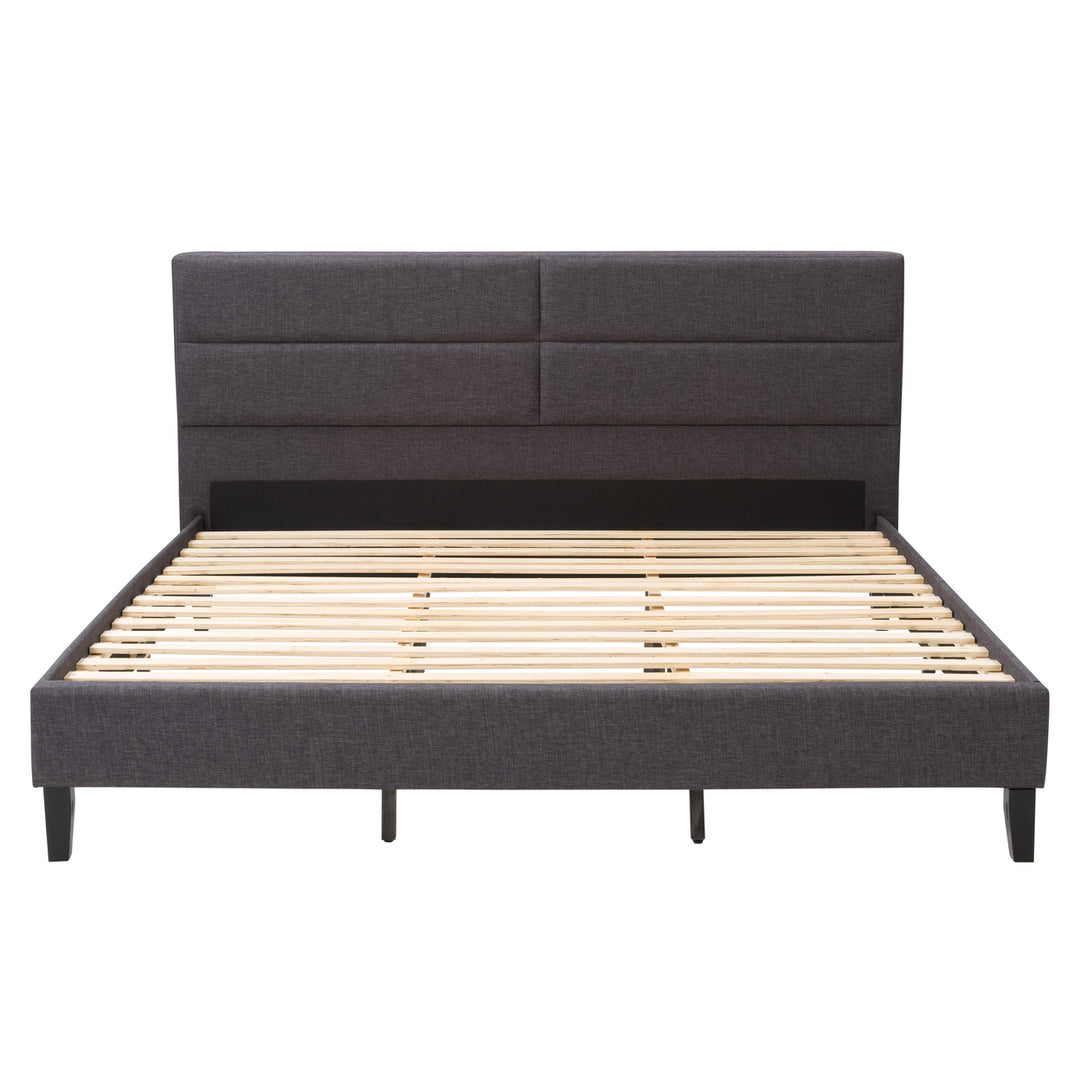 CorLiving Bellevue Upholstered Panel Bed, King Image 1