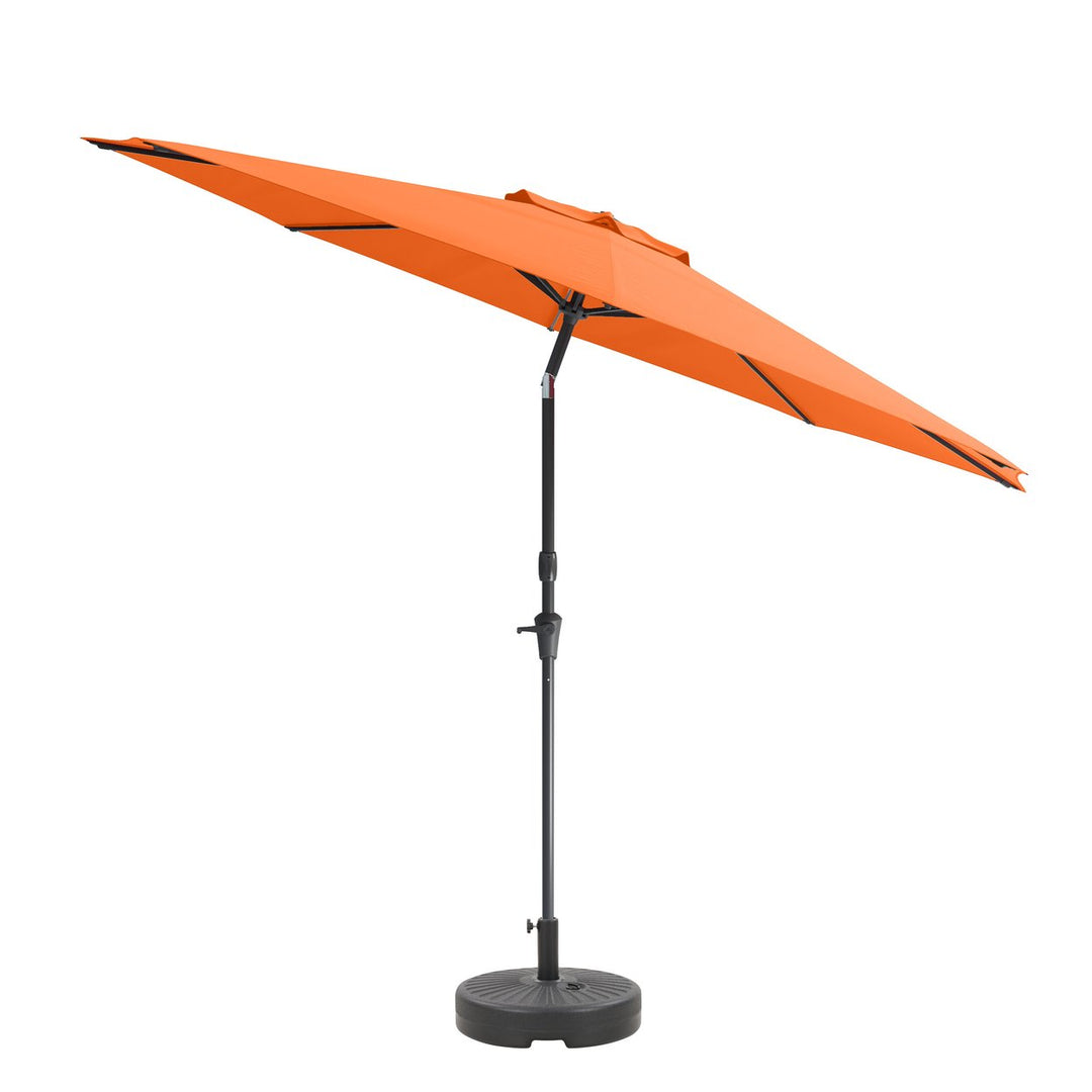 CorLiving 10ft UV and Wind Resistant Tilting Patio Umbrella and Base Image 1