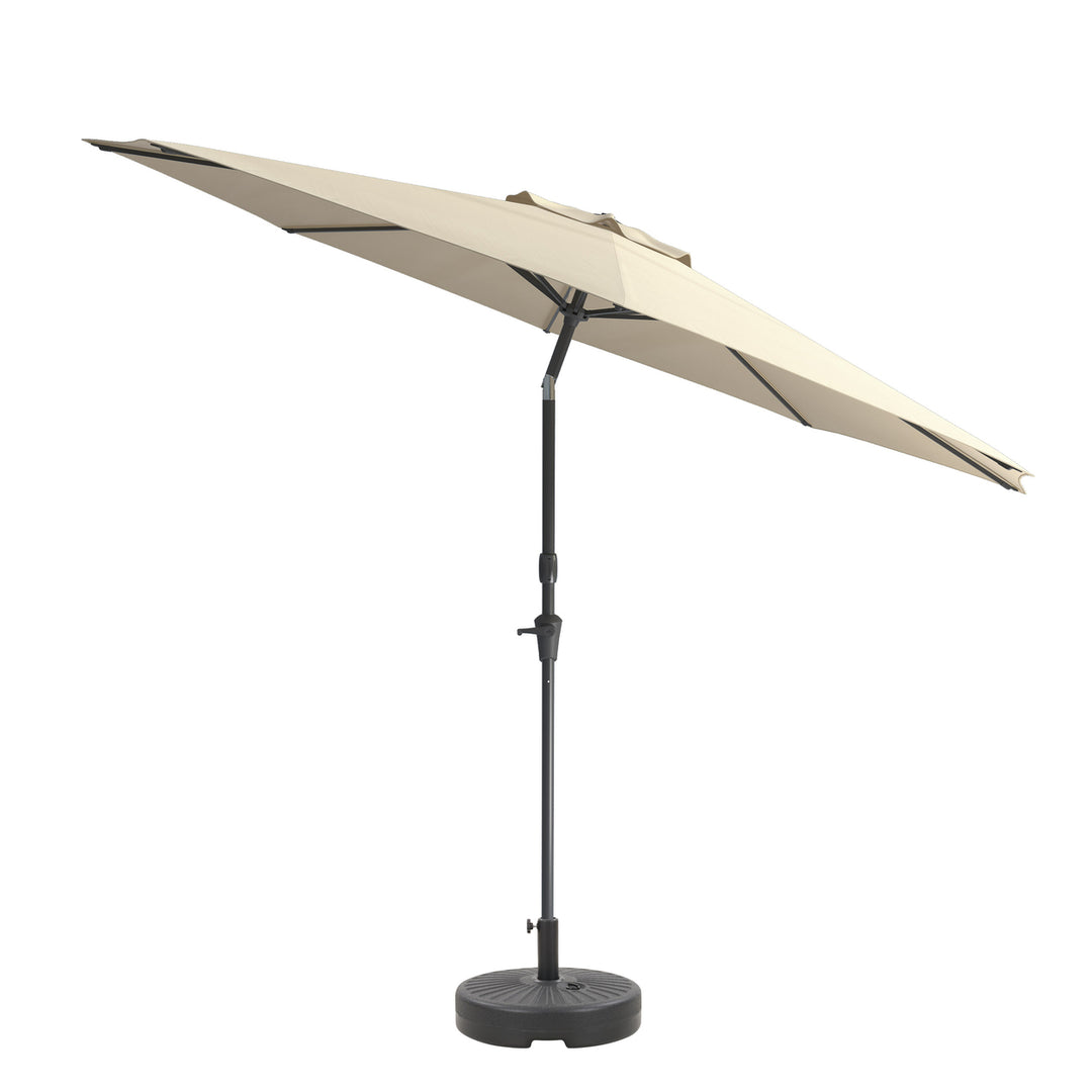 CorLiving 10ft UV and Wind Resistant Tilting Patio Umbrella and Base Image 3