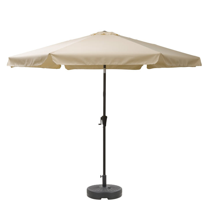 CorLiving 10ft Round Tilting Patio Umbrella and Round Umbrella Base Image 3