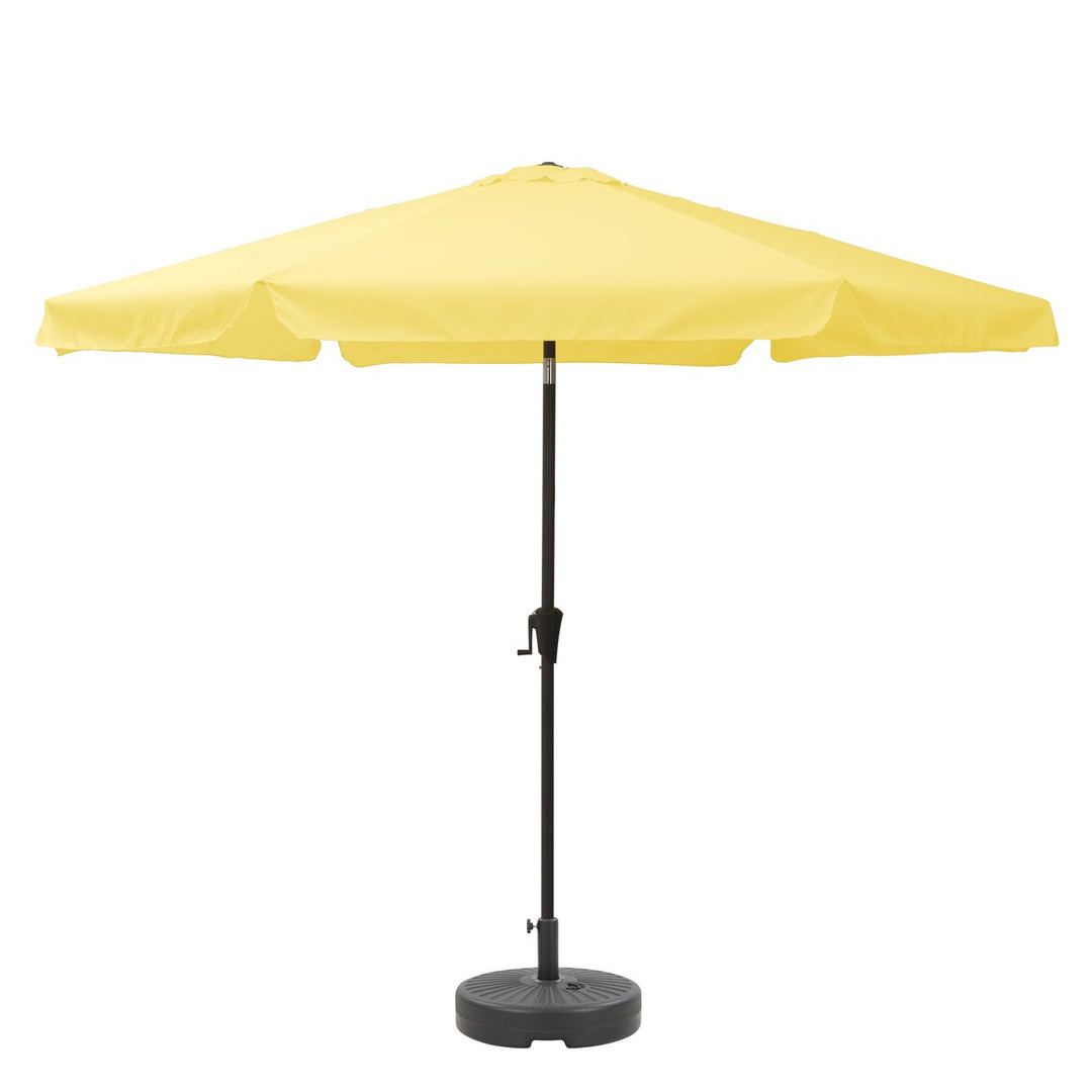 CorLiving 10ft Round Tilting Patio Umbrella and Round Umbrella Base Image 1