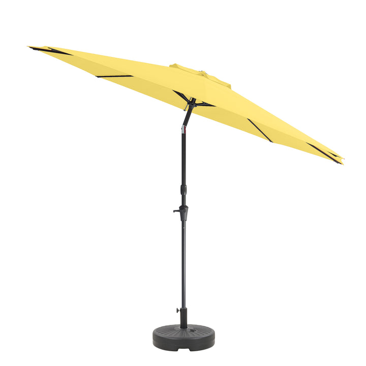CorLiving 10ft UV and Wind Resistant Tilting Patio Umbrella and Base Image 4