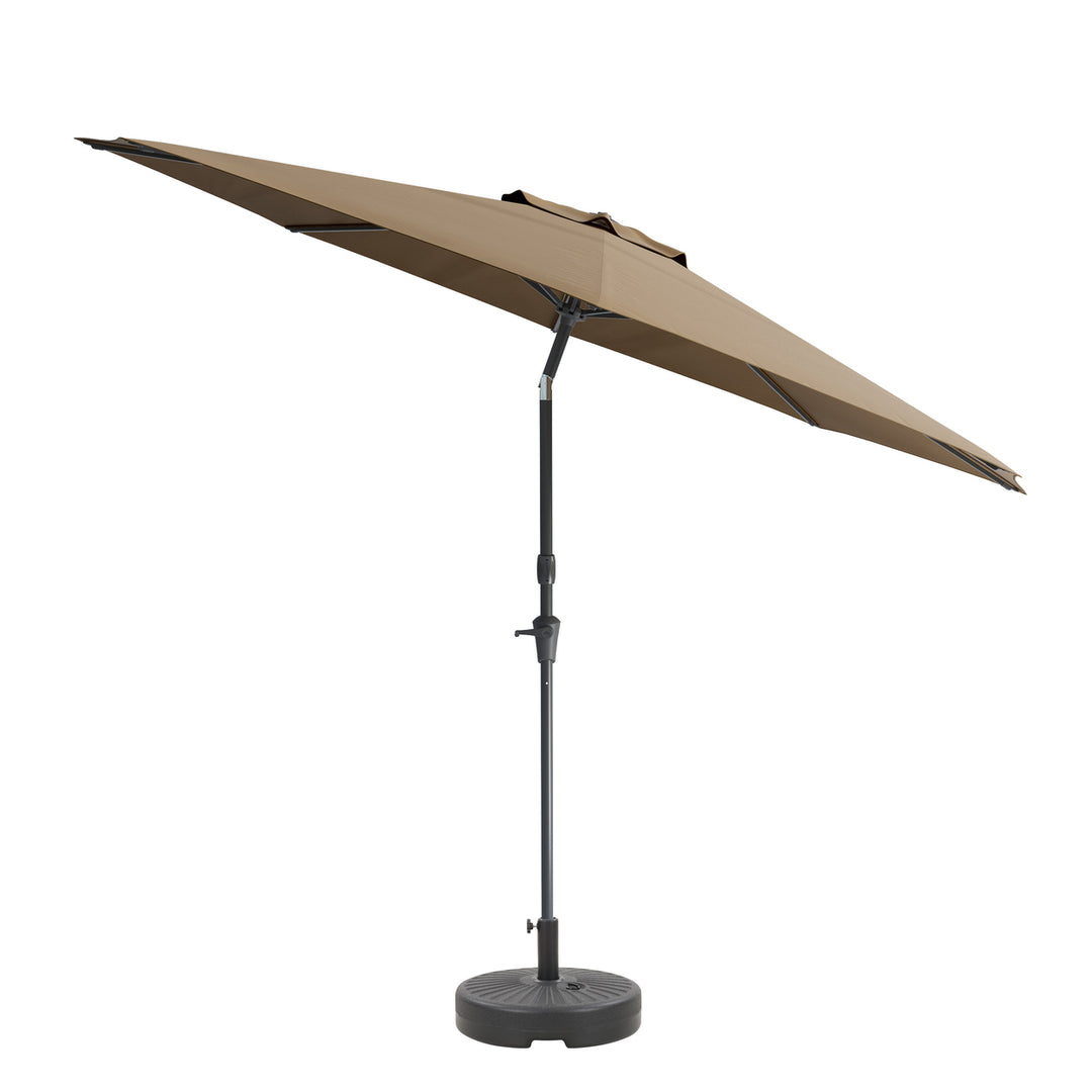 CorLiving 10ft UV and Wind Resistant Tilting Patio Umbrella and Base Image 5