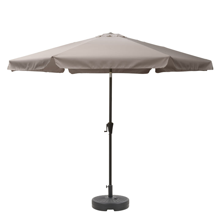 CorLiving 10ft Round Tilting Patio Umbrella and Round Umbrella Base Image 6