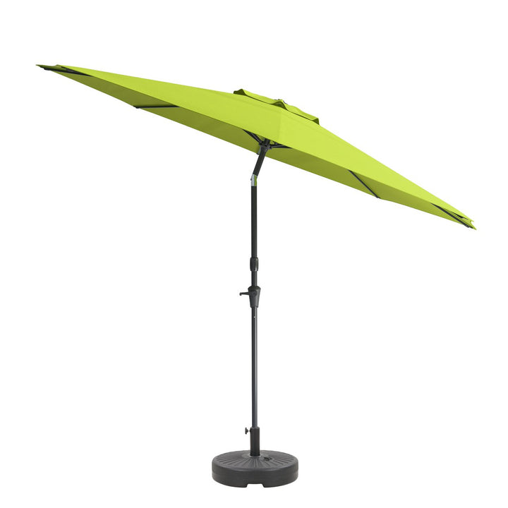 CorLiving 10ft UV and Wind Resistant Tilting Patio Umbrella and Base Image 1