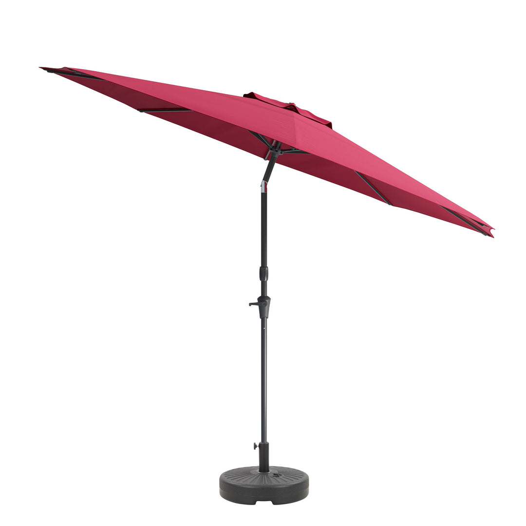 CorLiving 10ft UV and Wind Resistant Tilting Patio Umbrella and Base Image 8