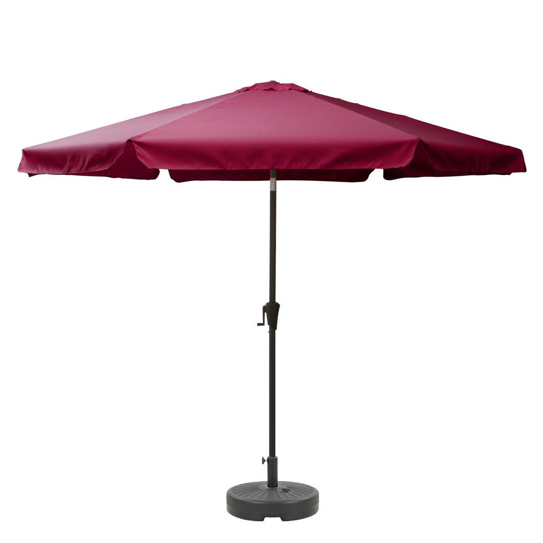 CorLiving 10ft Round Tilting Patio Umbrella and Round Umbrella Base Image 8