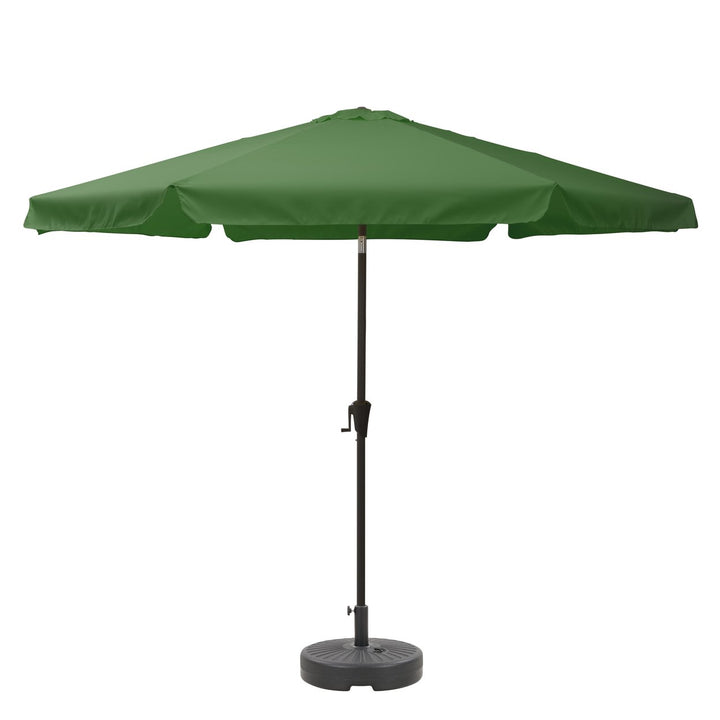 CorLiving 10ft Round Tilting Patio Umbrella and Round Umbrella Base Image 1