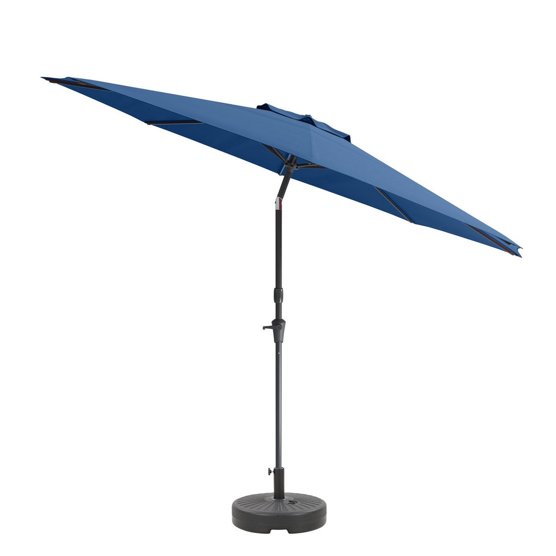 CorLiving 10ft UV and Wind Resistant Tilting Patio Umbrella and Base Image 1