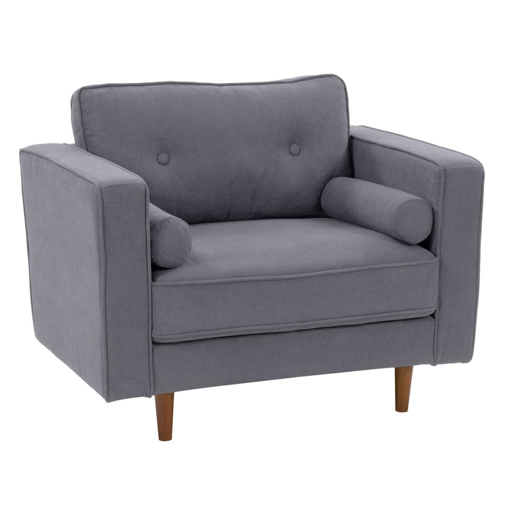 CorLiving Mulberry Fabric Upholstered Modern Accent Chair Image 2