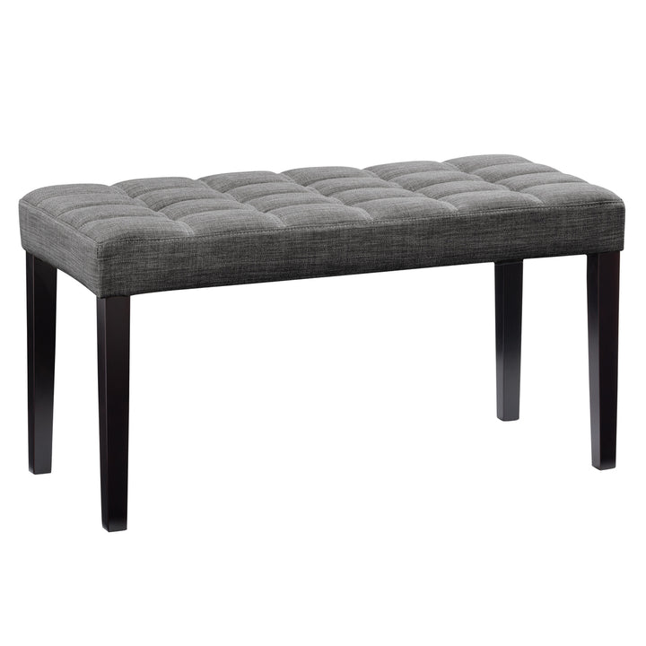 CorLiving California Fabric Tufted Bench Image 3