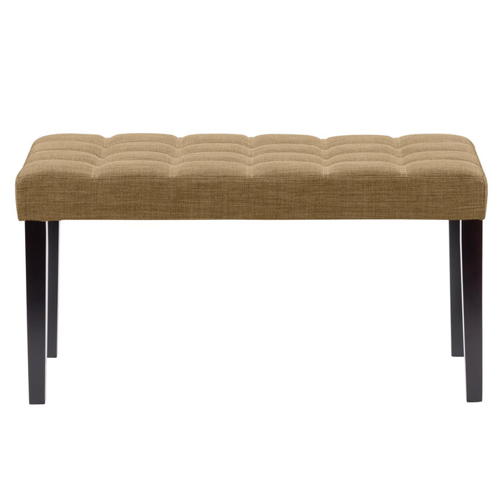 CorLiving California Fabric Tufted Bench Image 1