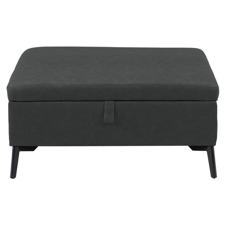 CorLiving Linden Square Storage Ottoman Image 1