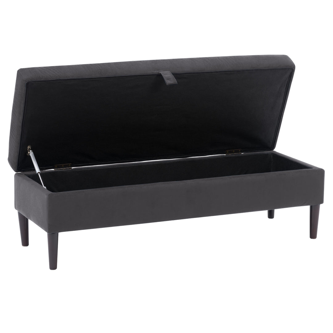 CorLiving Perry Velvet Storage Ottoman Image 5