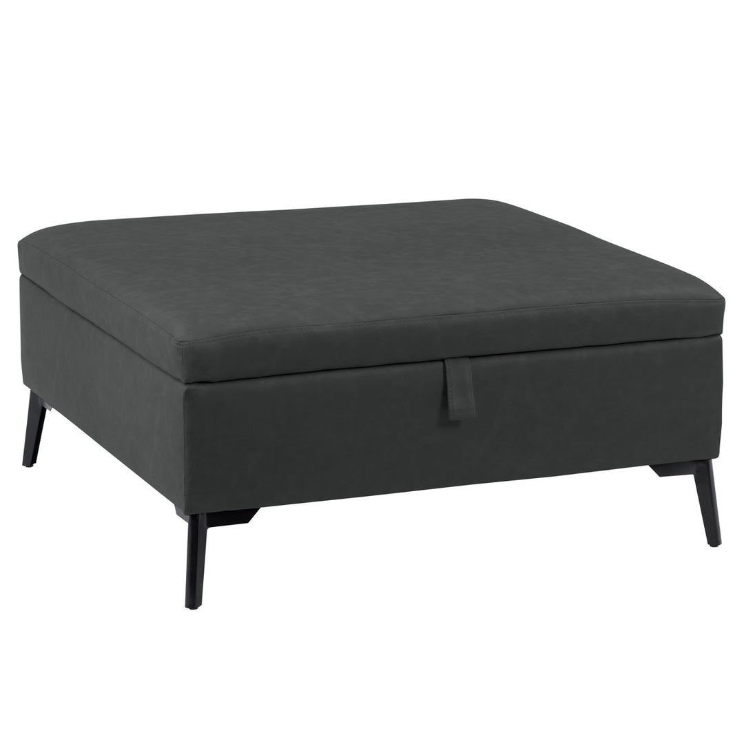 CorLiving Linden Square Storage Ottoman Image 4