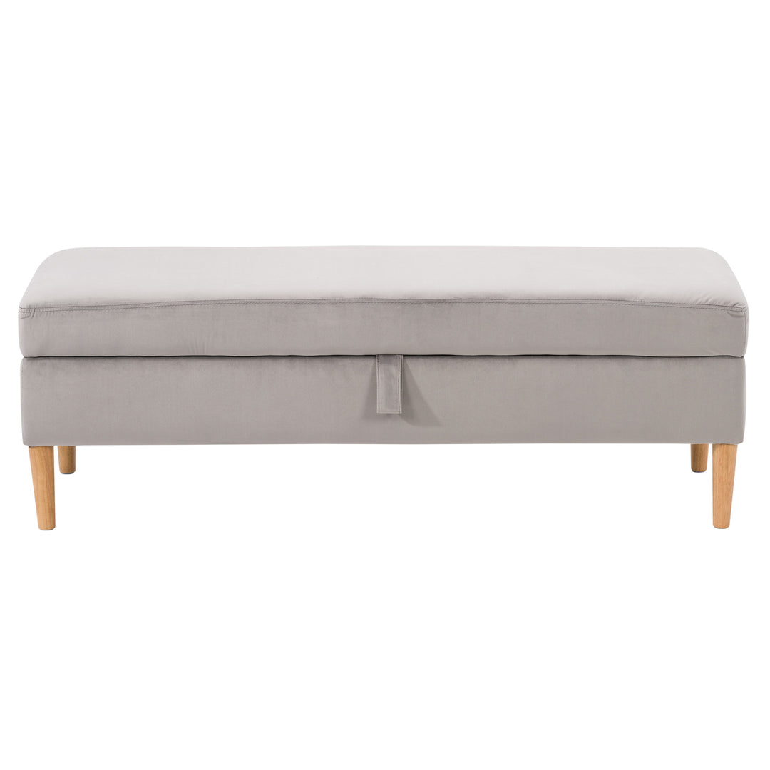 CorLiving Perry Velvet Storage Ottoman Image 6