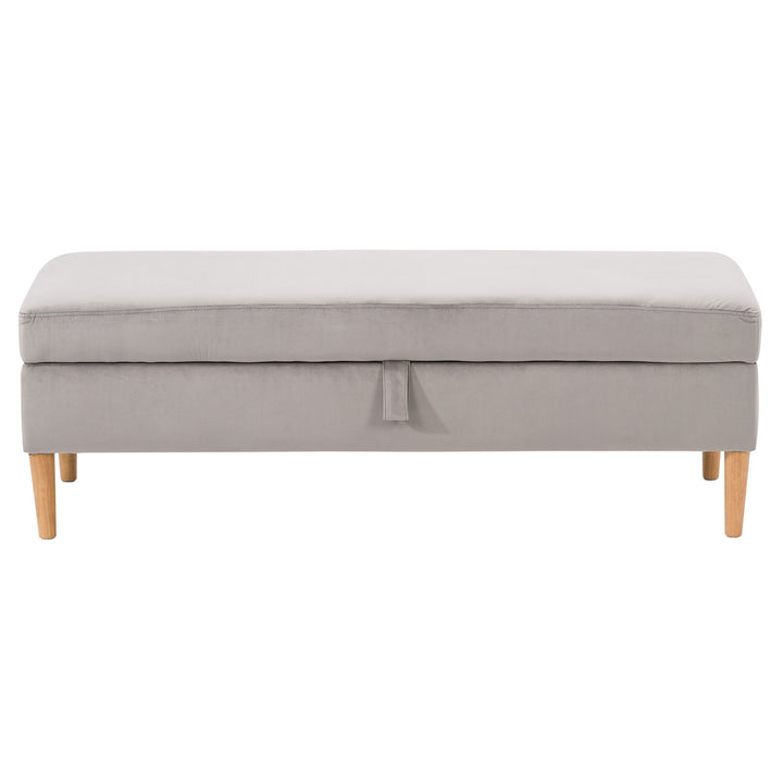 CorLiving Perry Velvet Storage Ottoman Image 6