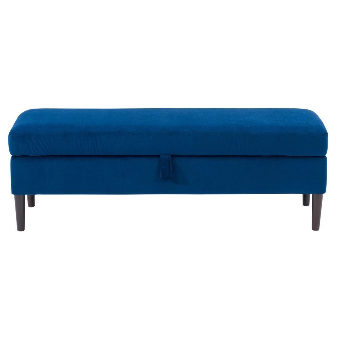 CorLiving Perry Velvet Storage Ottoman Image 7