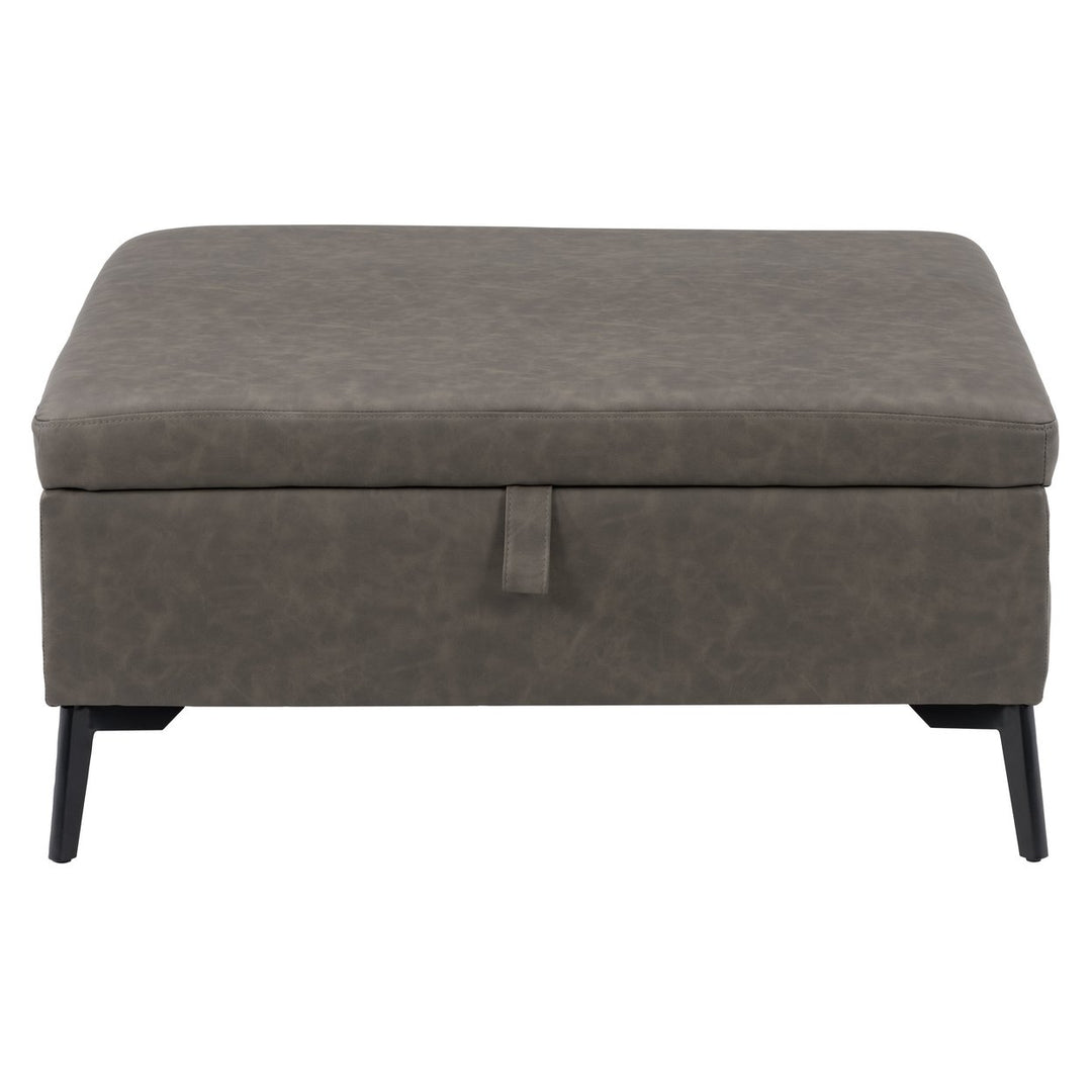 CorLiving Linden Square Storage Ottoman Image 7