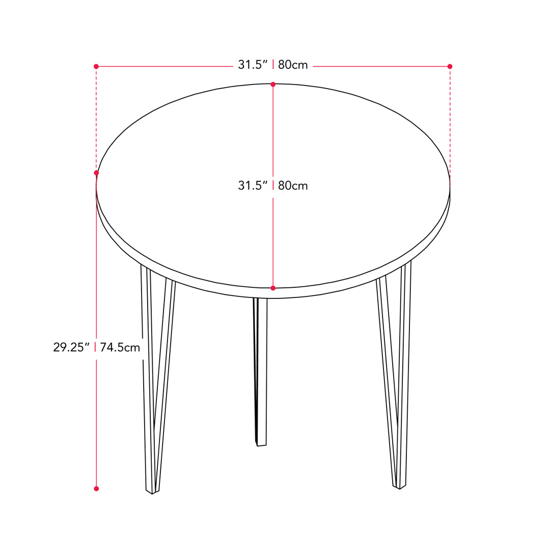 CorLiving Lennox Iron Leg Dining Image 5