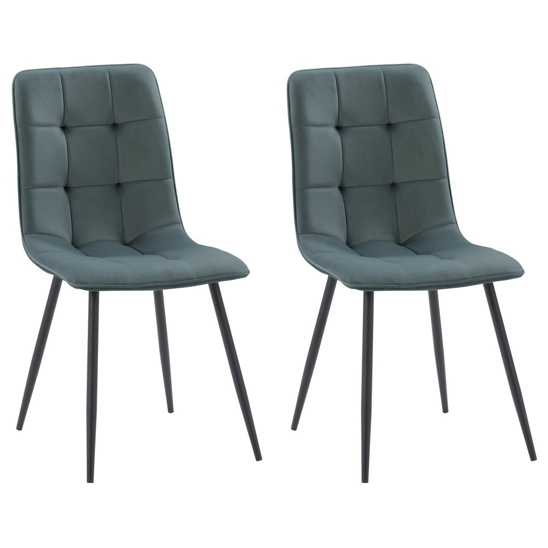 CorLiving Nash Velvet Side Chair With Legs Image 1