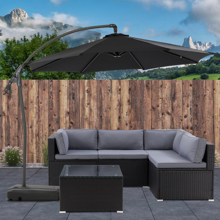 CorLiving 9.5 Ft Cantilever Patio Umbrella Image 2