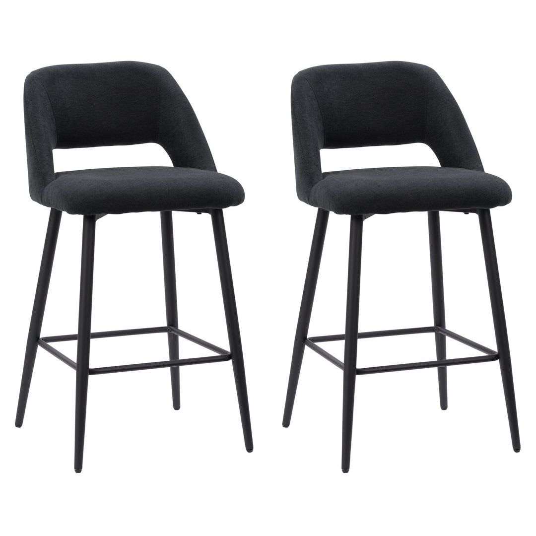 CorLiving Talia Velvet Barstool Image 1