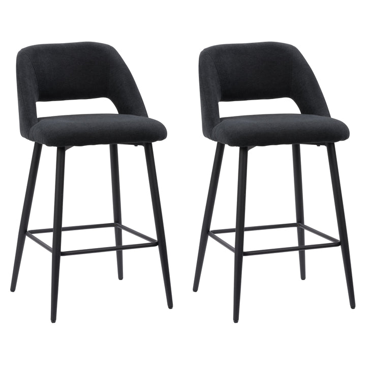 CorLiving Talia Velvet Barstool Image 1