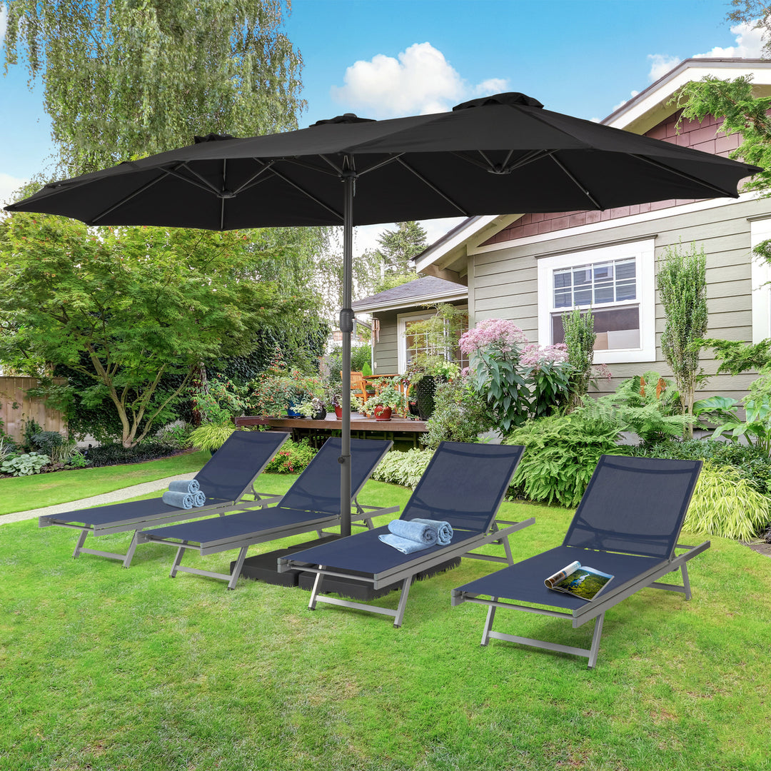 CorLiving 15ft Double Patio Umbrella Image 5