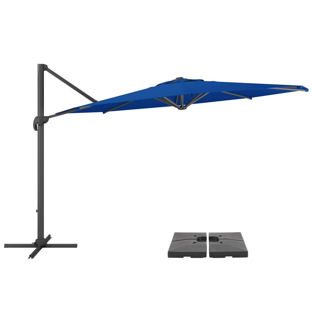 CorLiving 11.5ft UV Resistant Deluxe Offset Patio Umbrella and Base Image 12