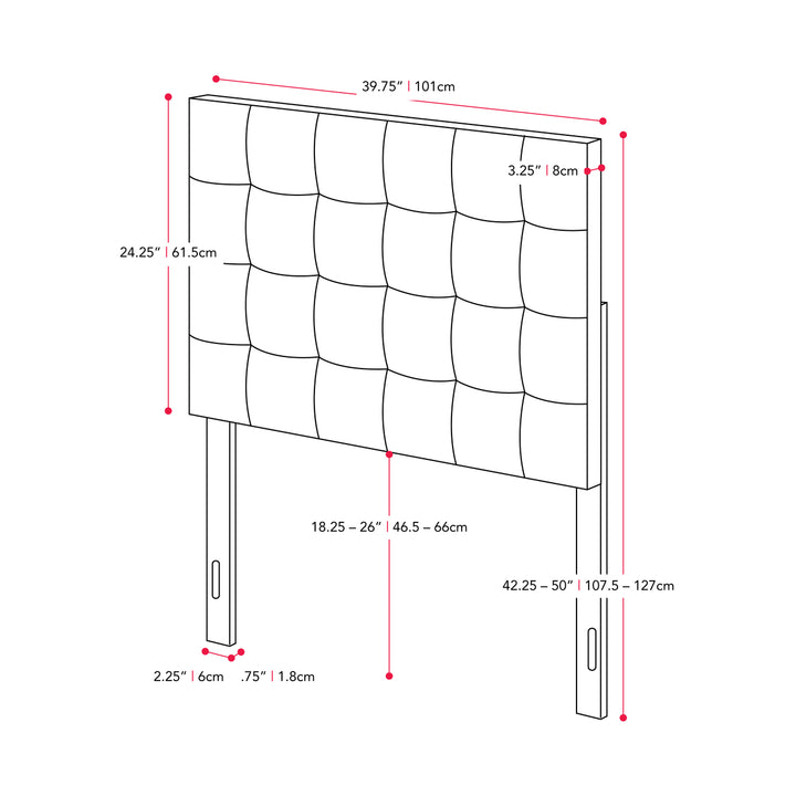 CorLiving Valencia Headboard, Single/Twin Image 4