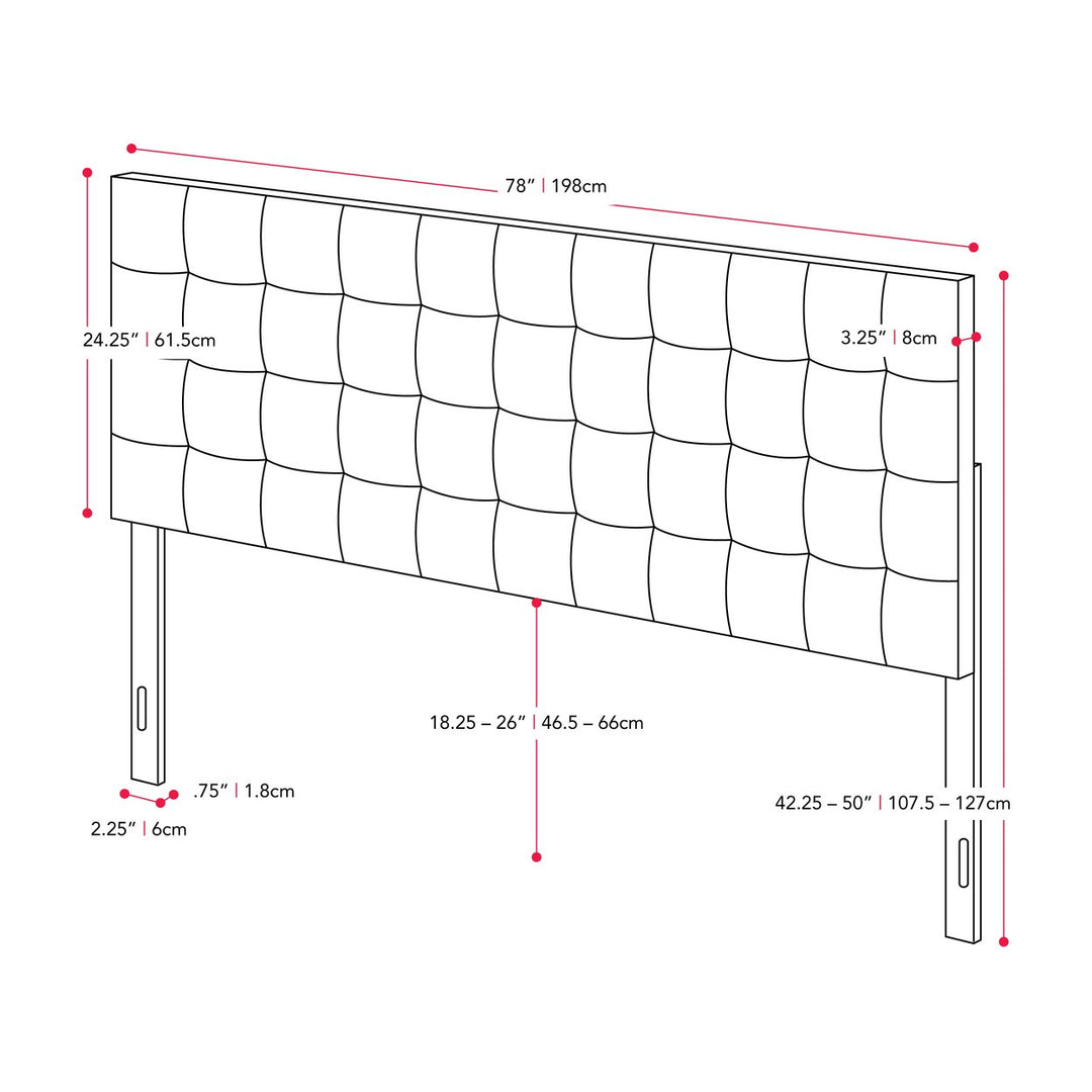 CorLiving Valencia Headboard, King Image 4