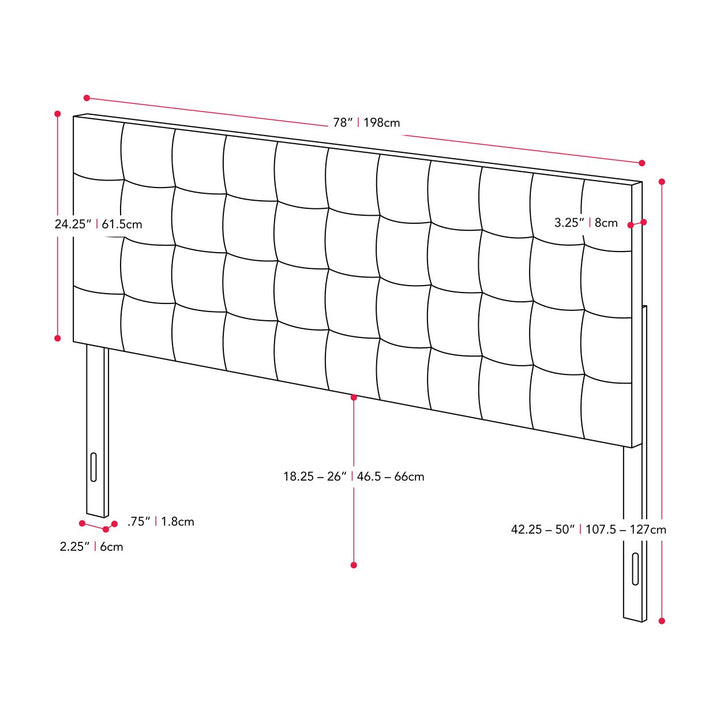 CorLiving Valencia Headboard, King Image 4