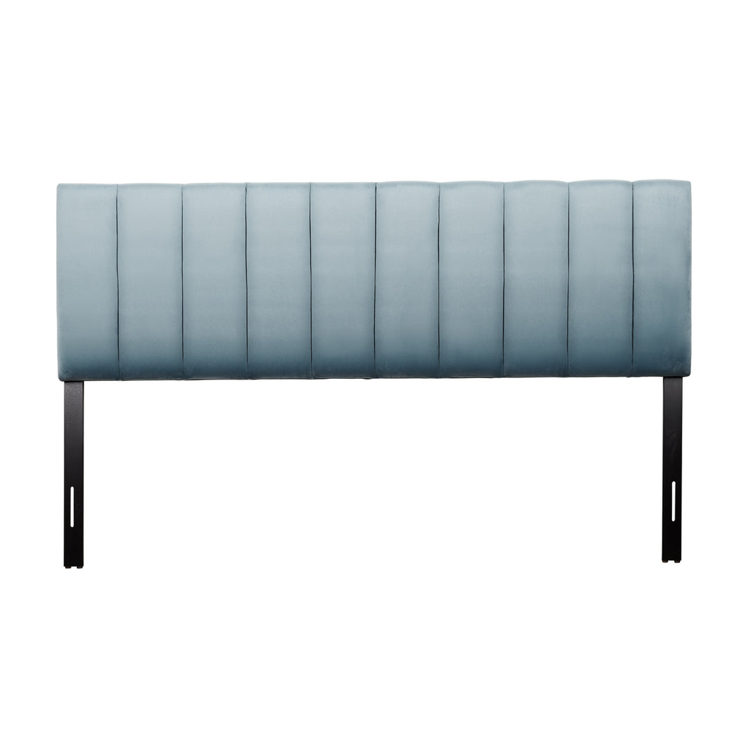 CorLiving Helena Velvet Headboard, King Image 1