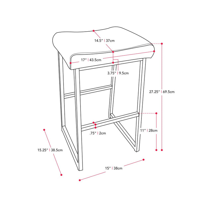 CorLiving Milo Backless Barstool Image 5