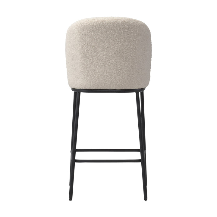 CorLiving Luxury Boucle Bar Stools, Set of 2 Image 4