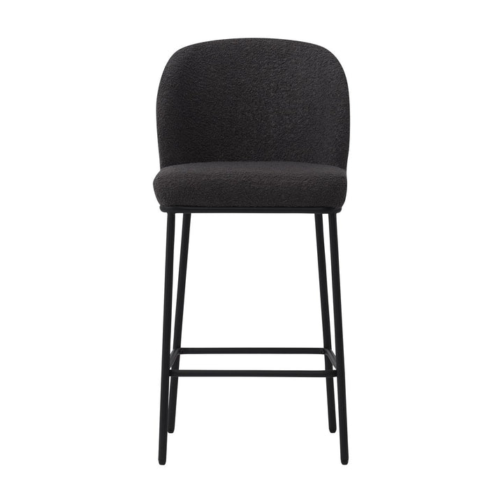 CorLiving Luxury Boucle Bar Stools, Set of 2 Image 6