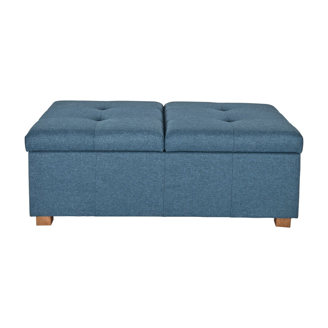 CorLiving Double Storage Ottoman Bench Image 1