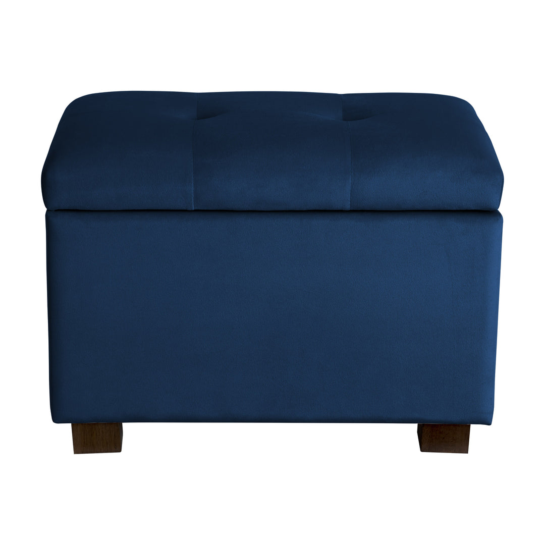 CorLiving Velvet Ottoman with Storage Image 6