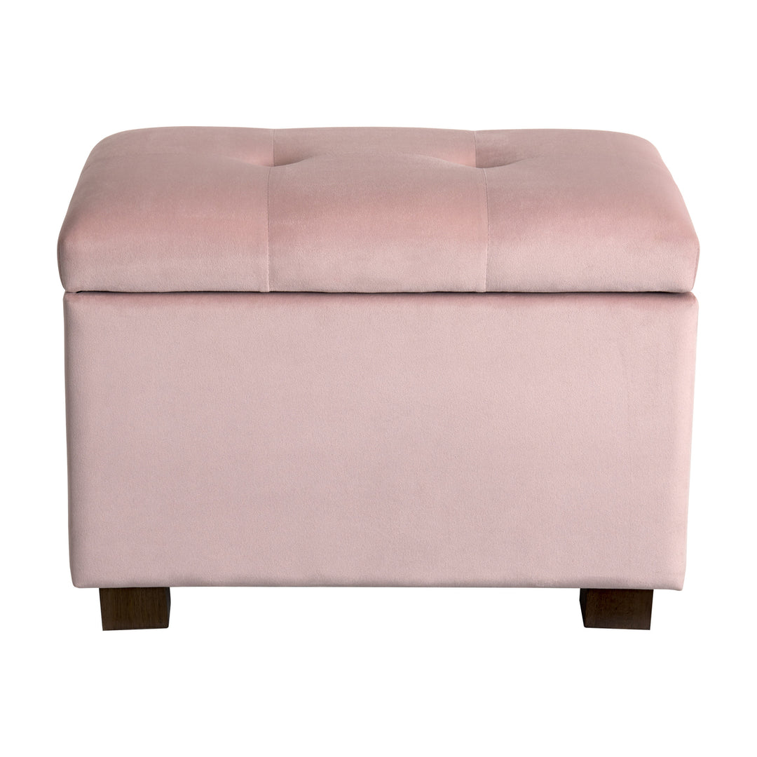 CorLiving Velvet Ottoman with Storage Image 7