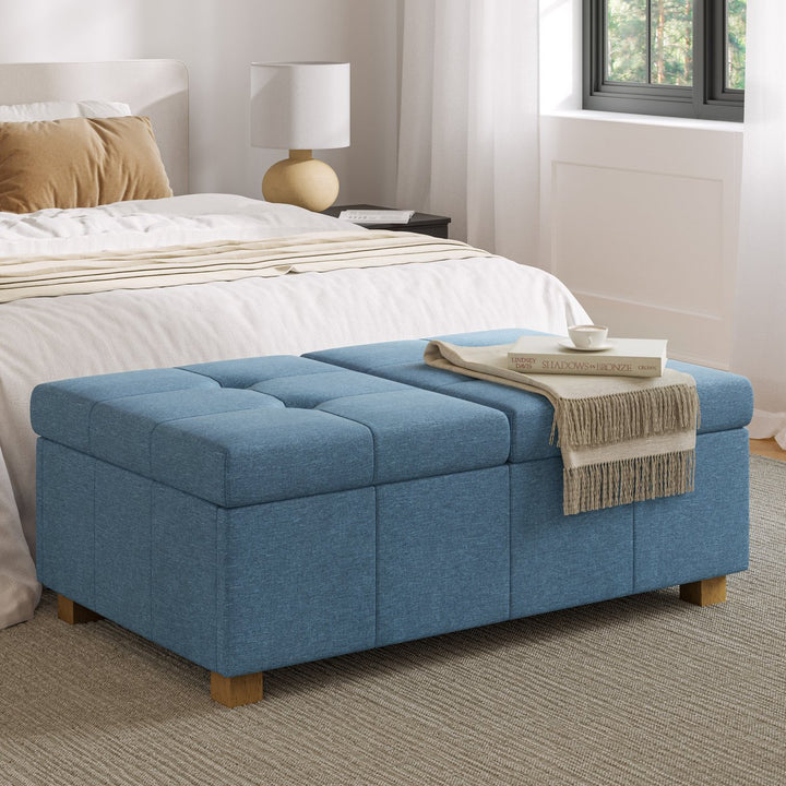 CorLiving Double Storage Ottoman Bench Image 5