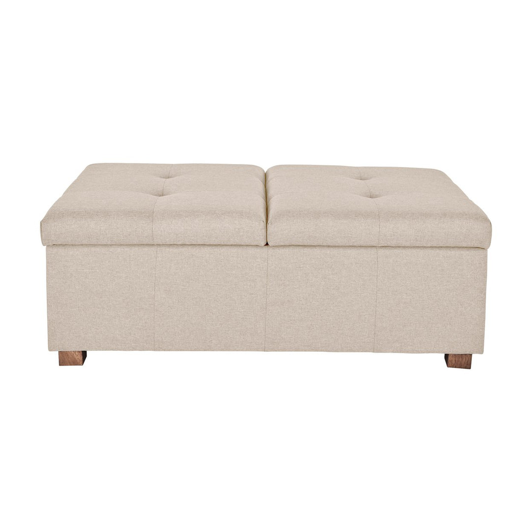 CorLiving Double Storage Ottoman Bench Image 1