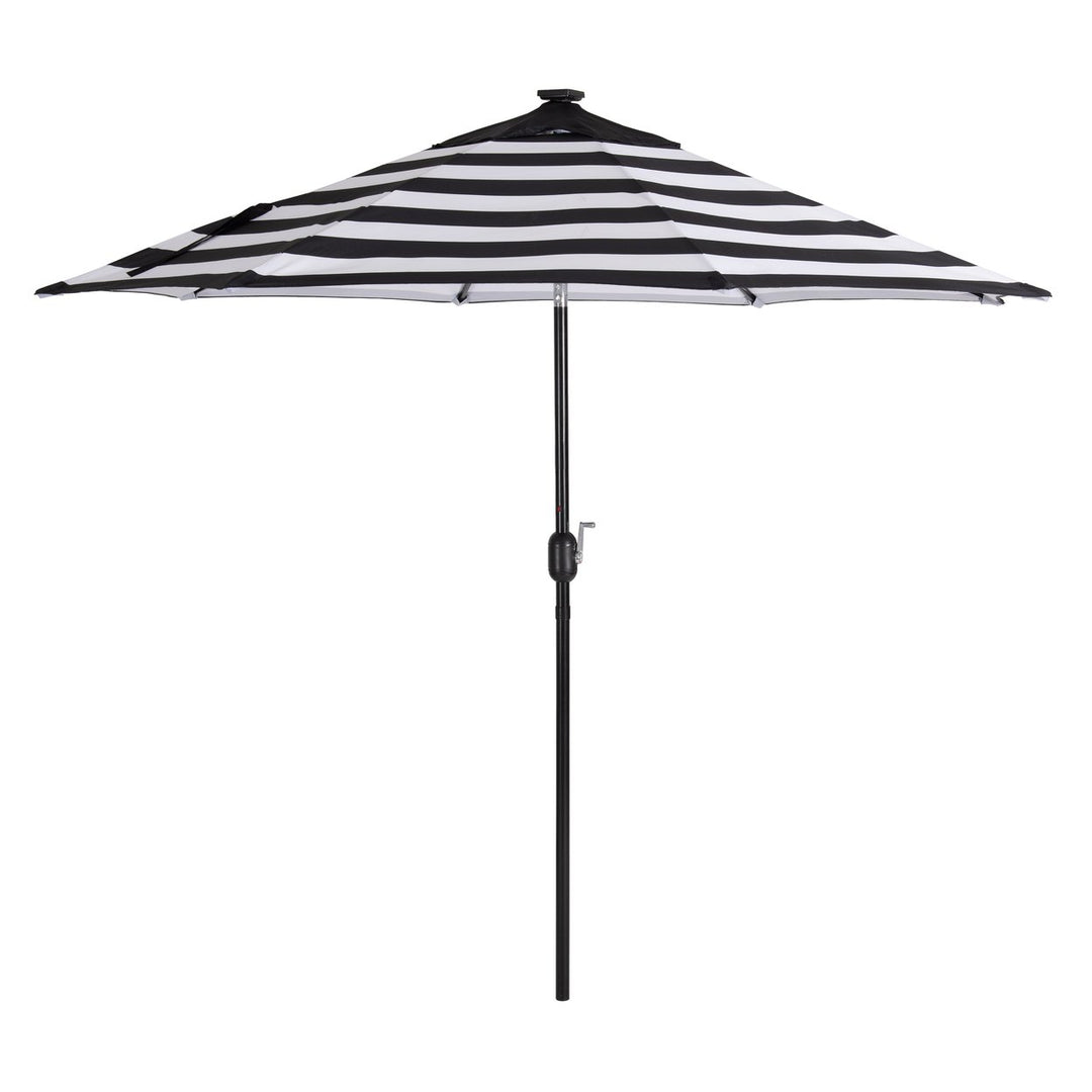 CorLiving 9ft Patio Umbrella with Lights, Tilting Image 1