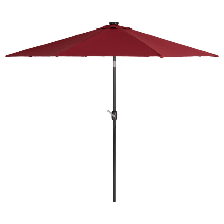 CorLiving 9ft Patio Umbrella with Lights, Tilting Image 7