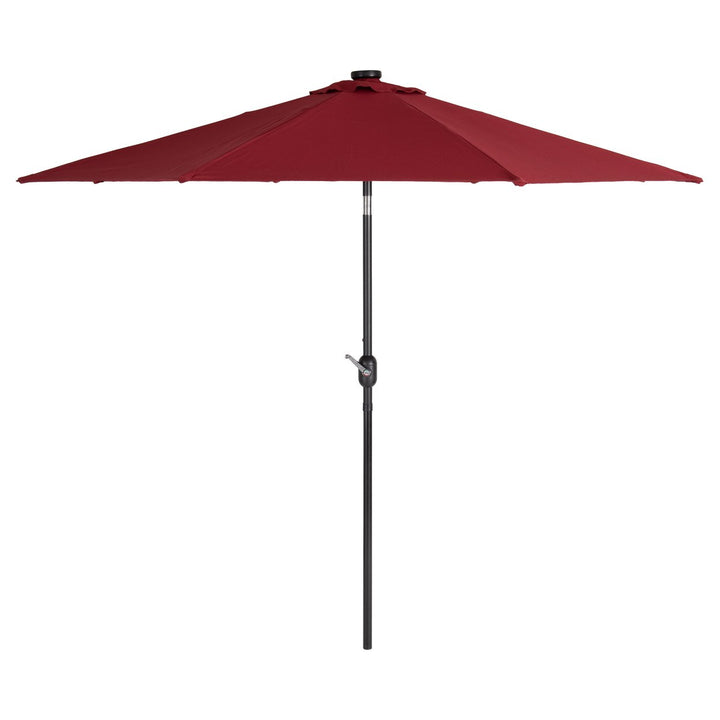 CorLiving 9ft Patio Umbrella with Lights, Tilting Image 1