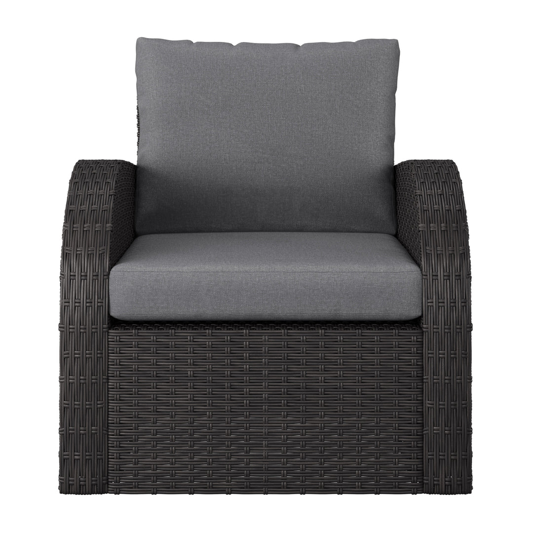 CorLiving Brisbane Outdoor Wicker Chair Image 1