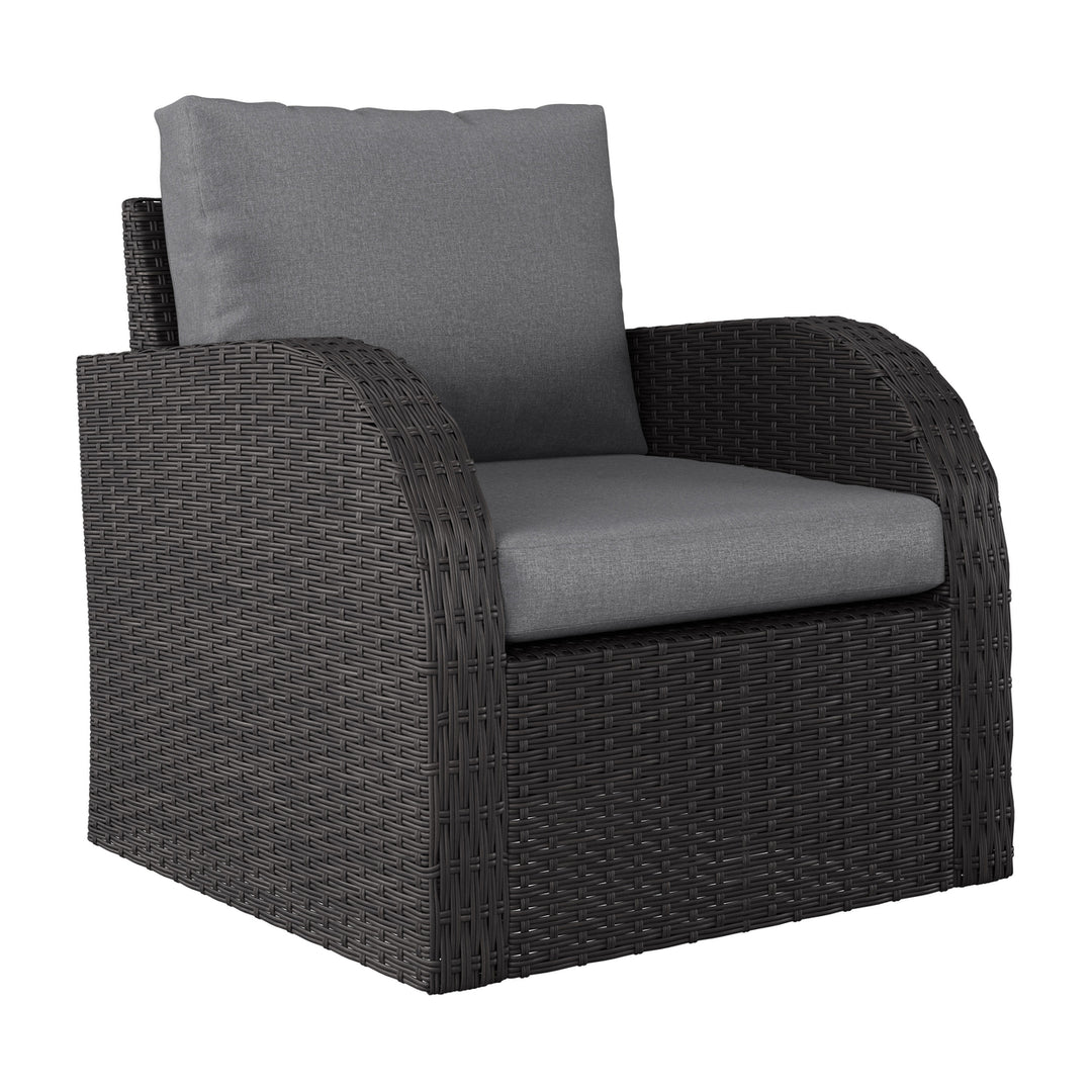 CorLiving Brisbane Outdoor Wicker Chair Image 2