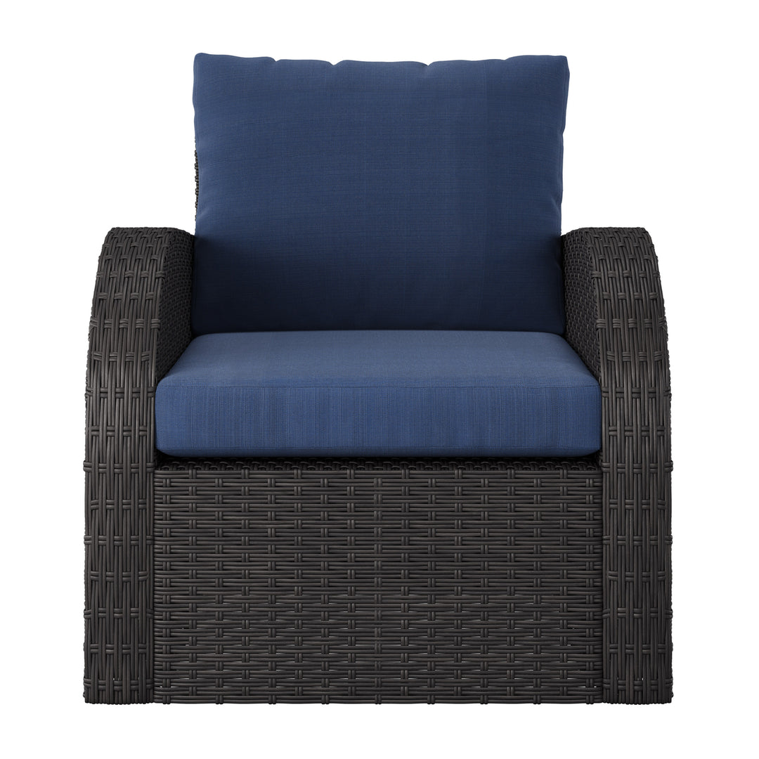 CorLiving Brisbane Outdoor Wicker Chair Image 1