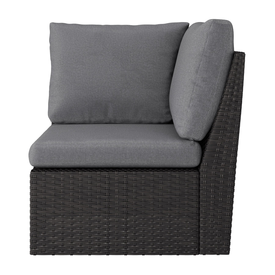 CorLiving Outdoor Sectional Chair, Corner Piece Image 1