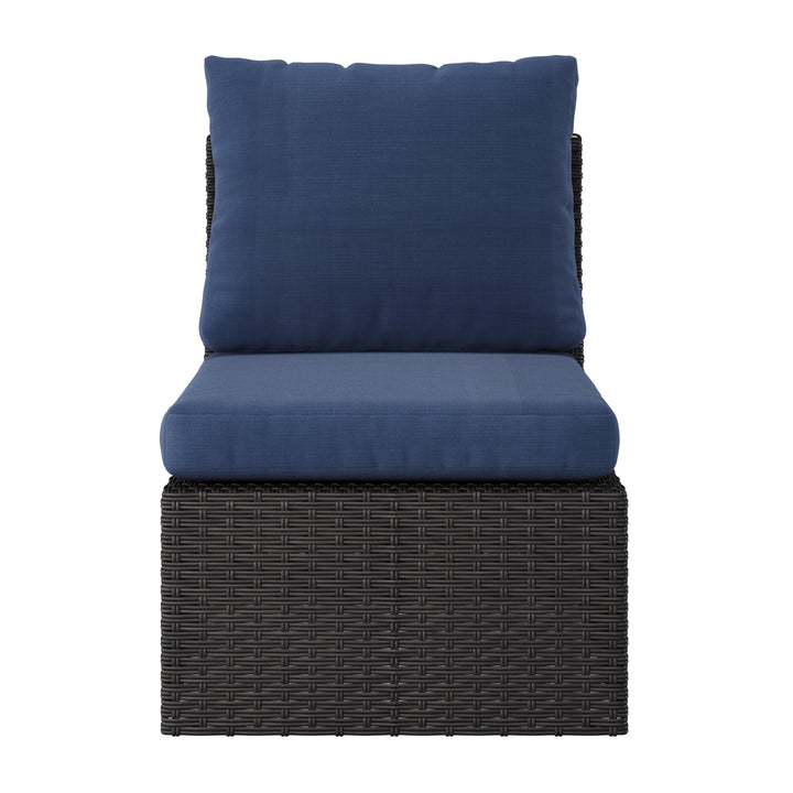 CorLiving Brisbane Outdoor Sectional Chair, Middle Piece Image 6